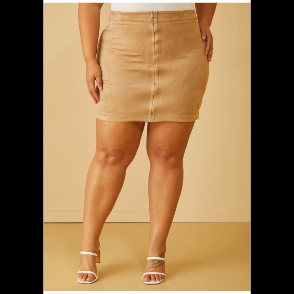 Suede Mini Skirt